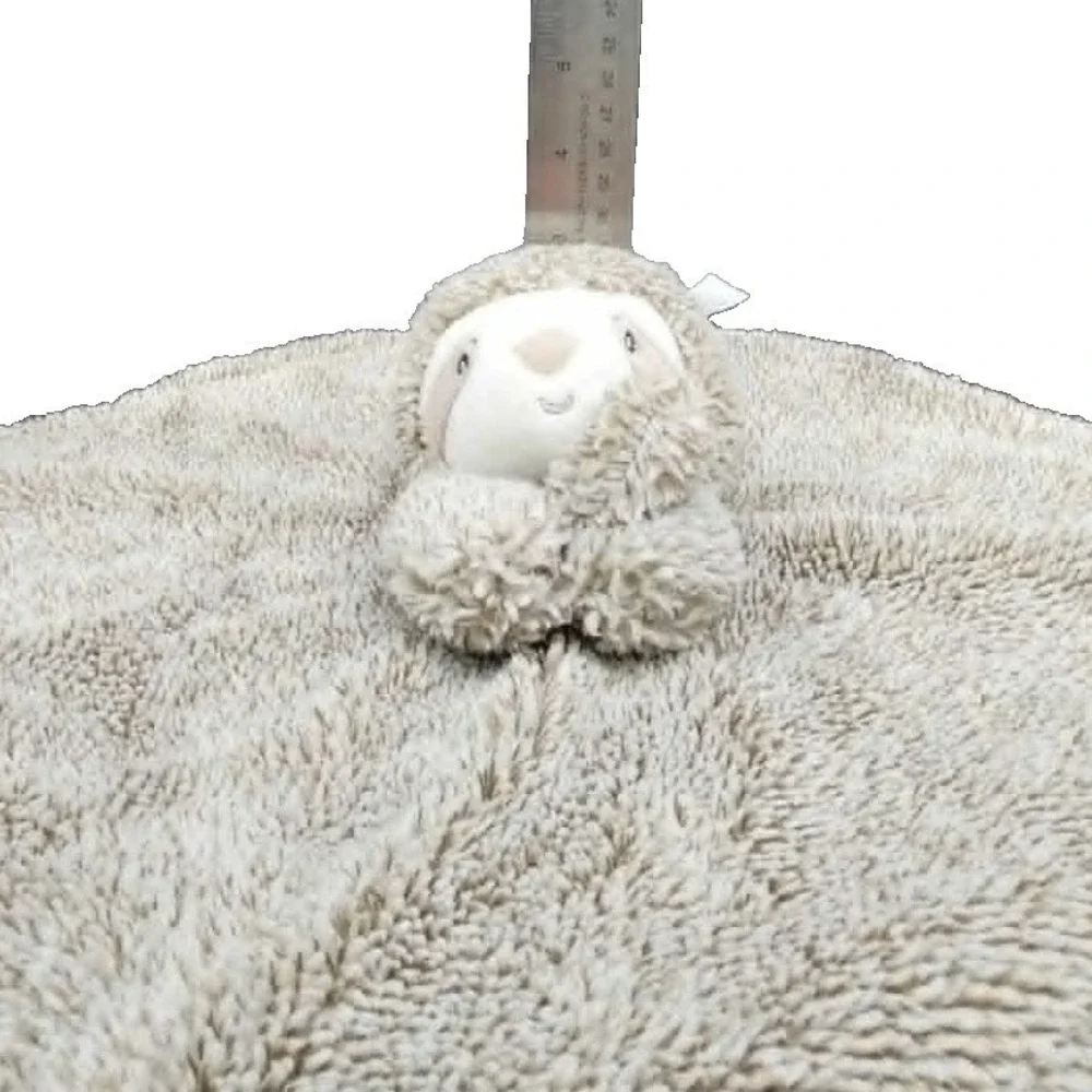 Carter's Sloth‎ Security Blanket Tan Cream Lovey Snuggler Plush 25063 Baby Toy